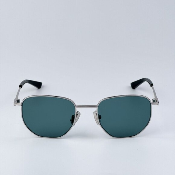 Bottega Veneta BV1301S 004 BRAND NEW Sunglasses Silver Green Panthos Unisex - Picture 6 of 12